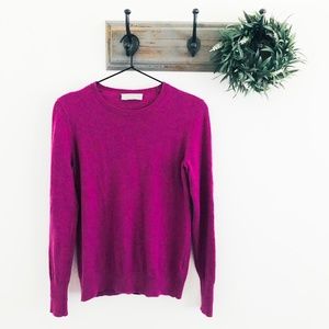 Everlane 100% Cashmere Purple Crew Sweater S
